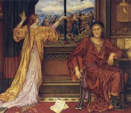 Evelyn De Morgan The Gilded Cage Sweden oil painting art